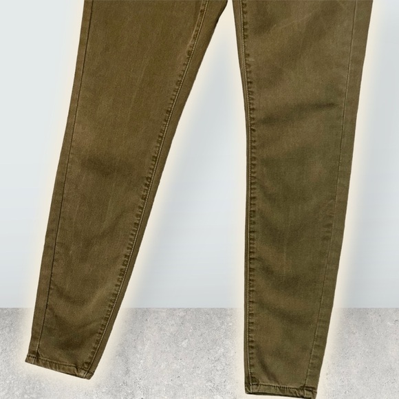BlankNYC ‘The Great Jones’ Olive Green High-Rise Skinny Jeans Size 26 - Picture 8 of 16